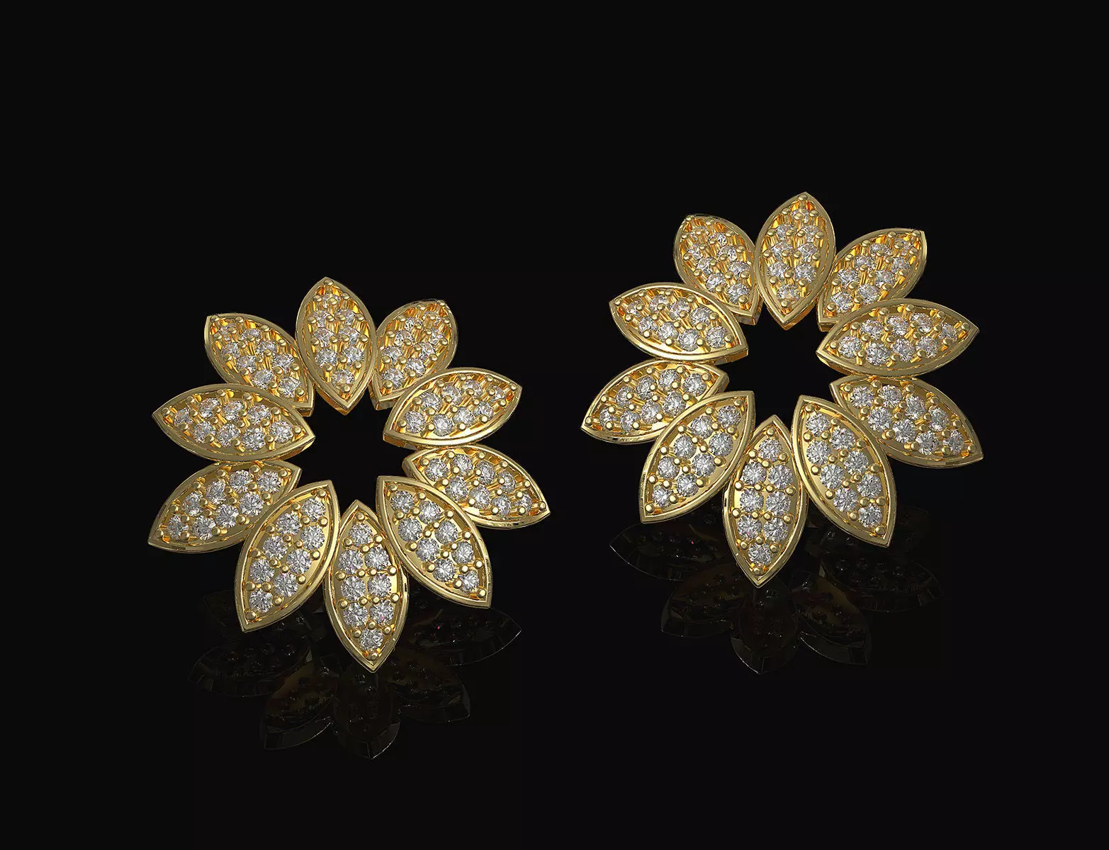 Rosita Earrings 3D print model_2