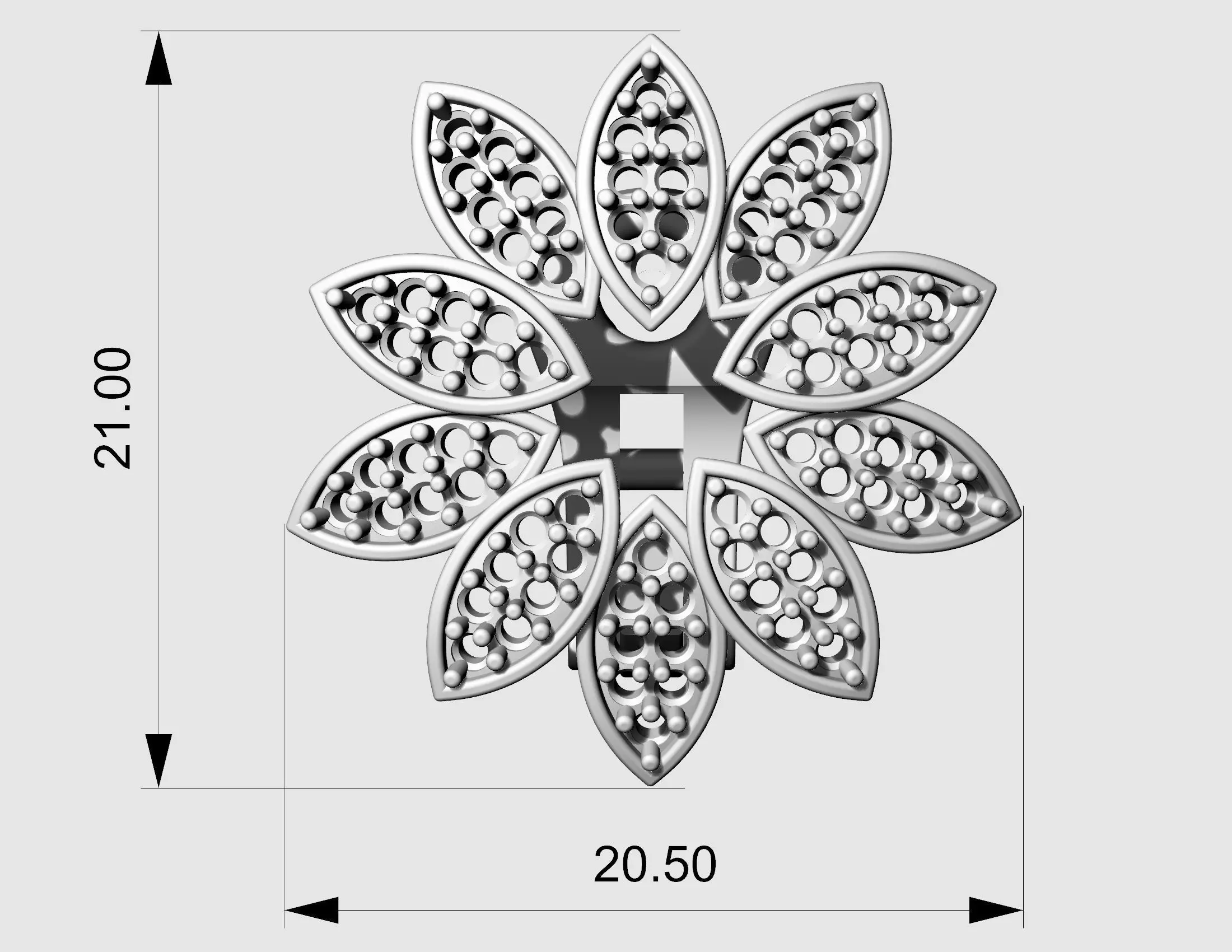 Rosita Earrings 3D print model_15