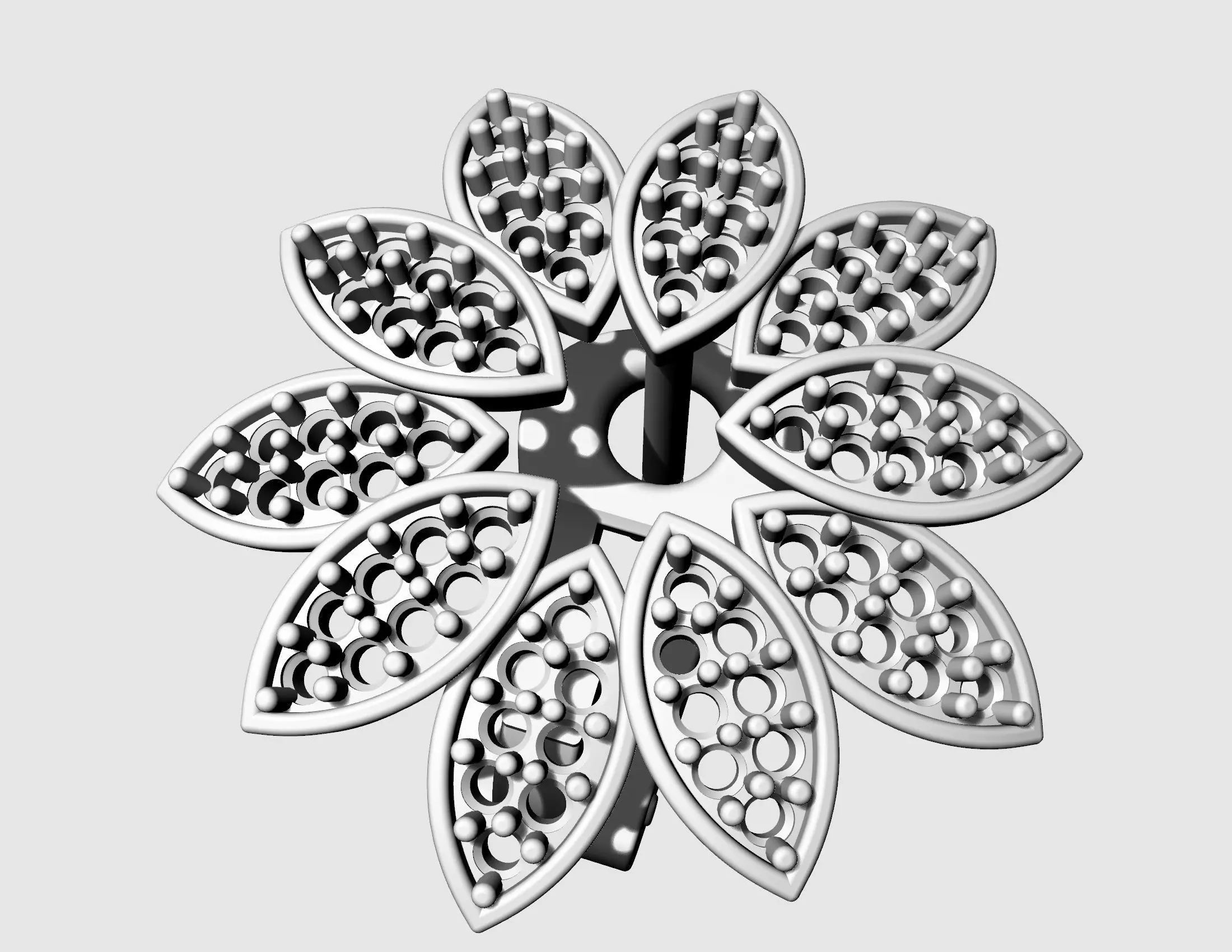 Rosita Earrings 3D print model_7