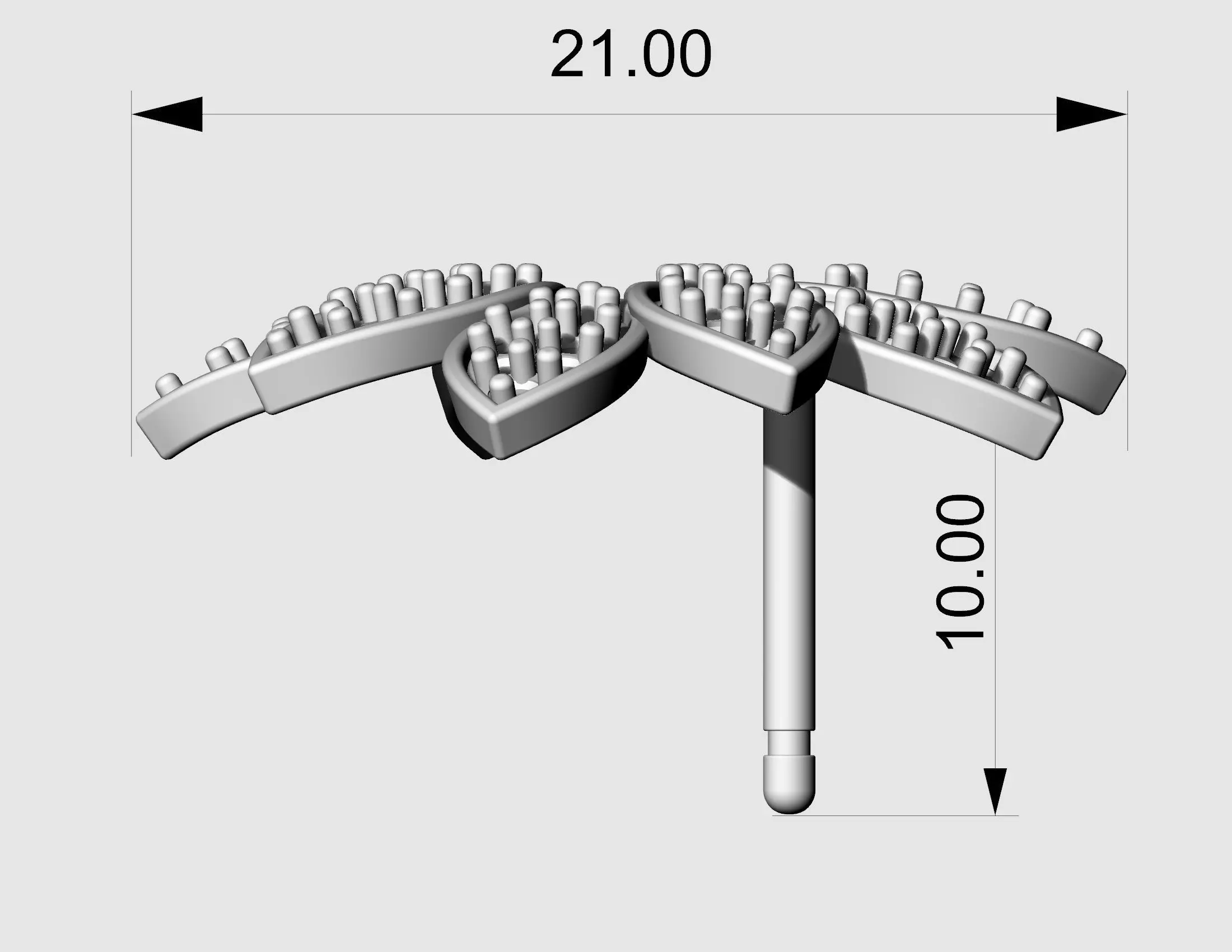 Rosita Earrings 3D print model_18