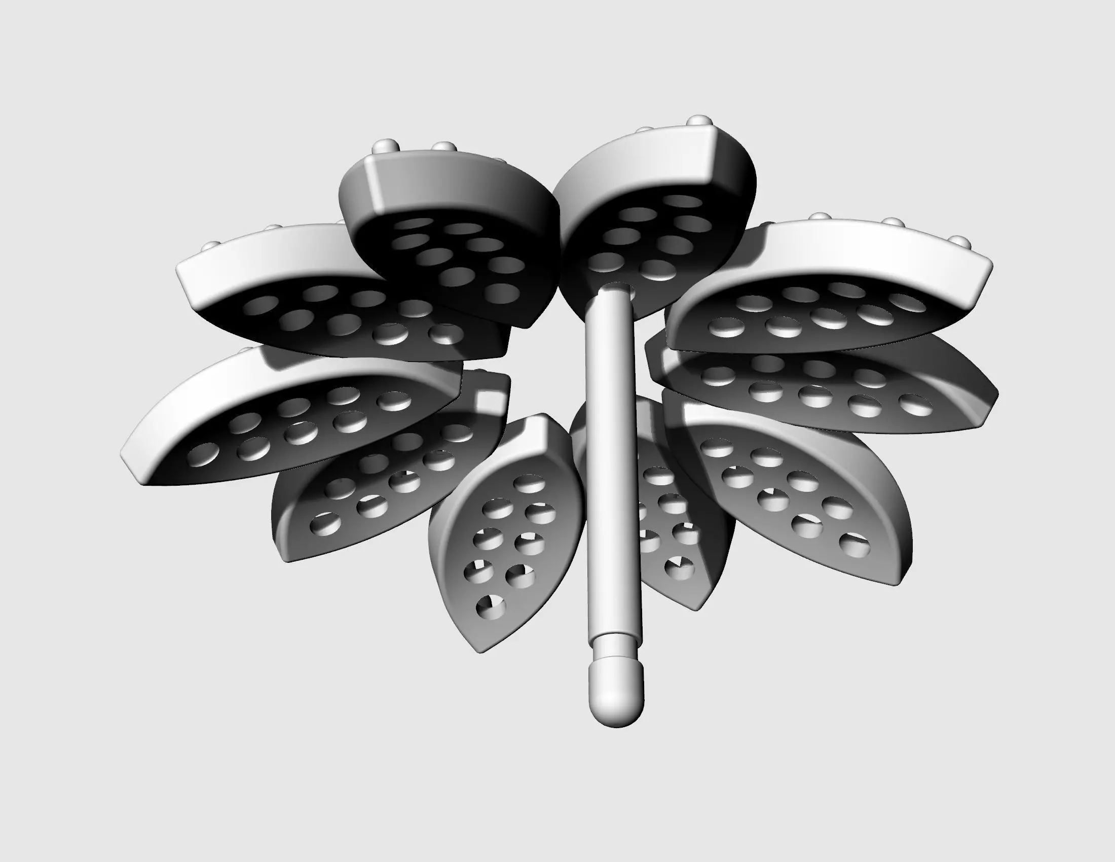 Rosita Earrings 3D print model_13