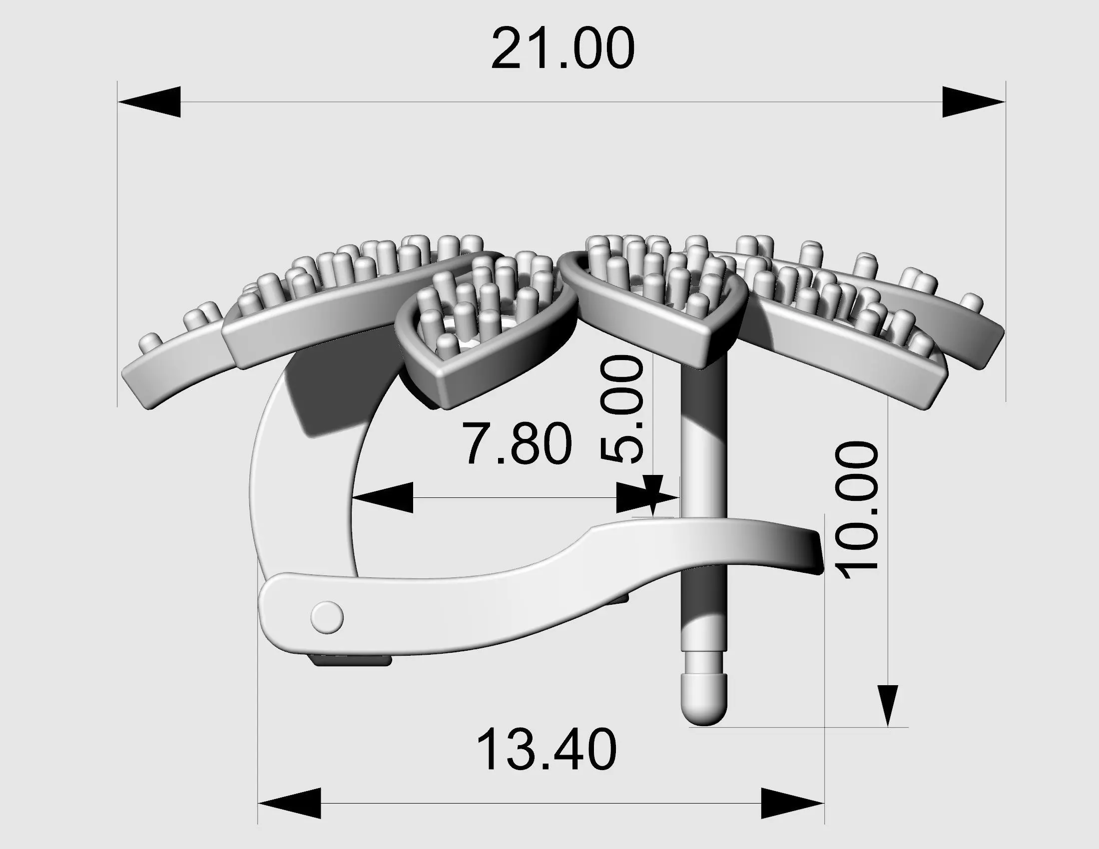 Rosita Earrings 3D print model_17