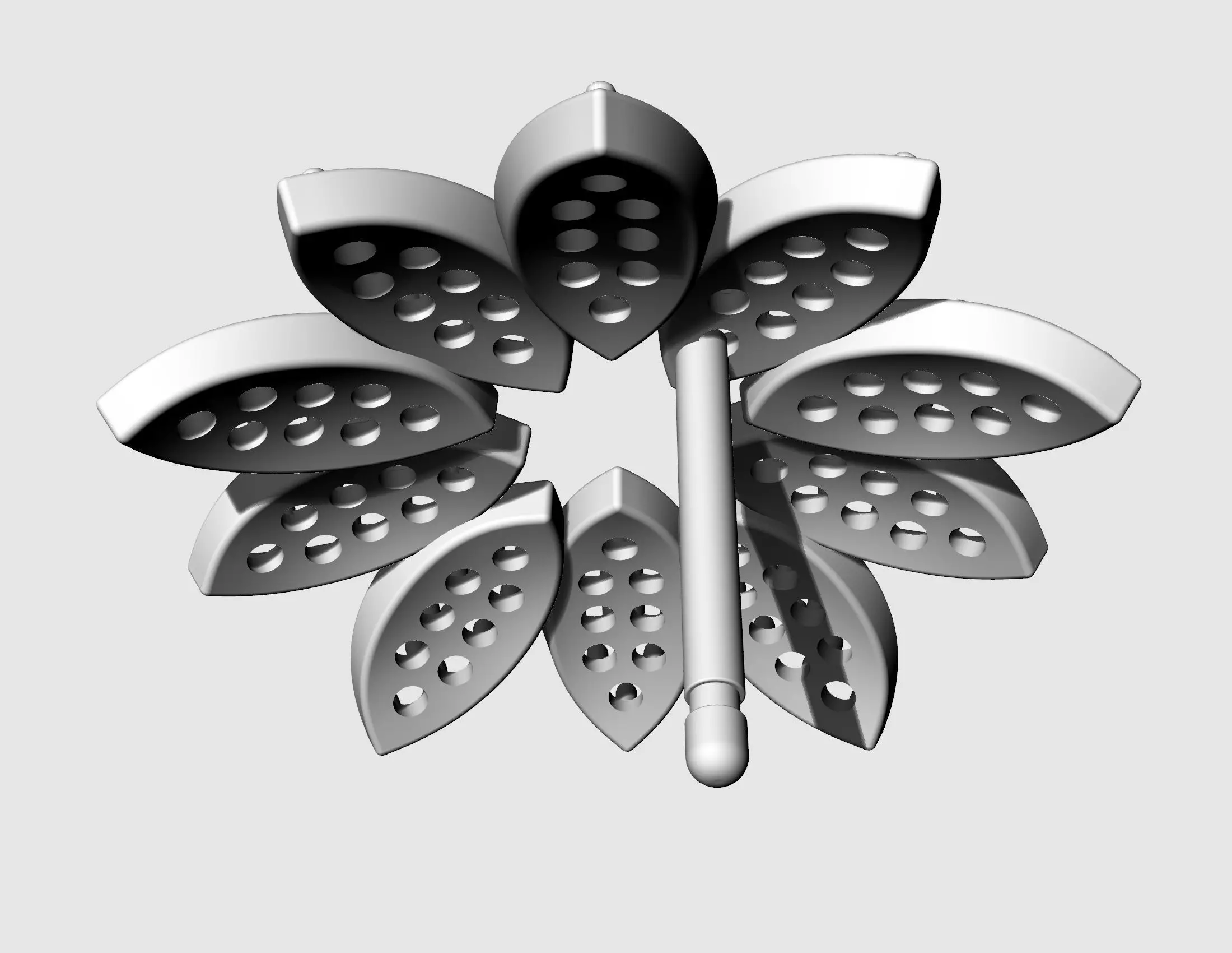 Rosita Earrings 3D print model_12