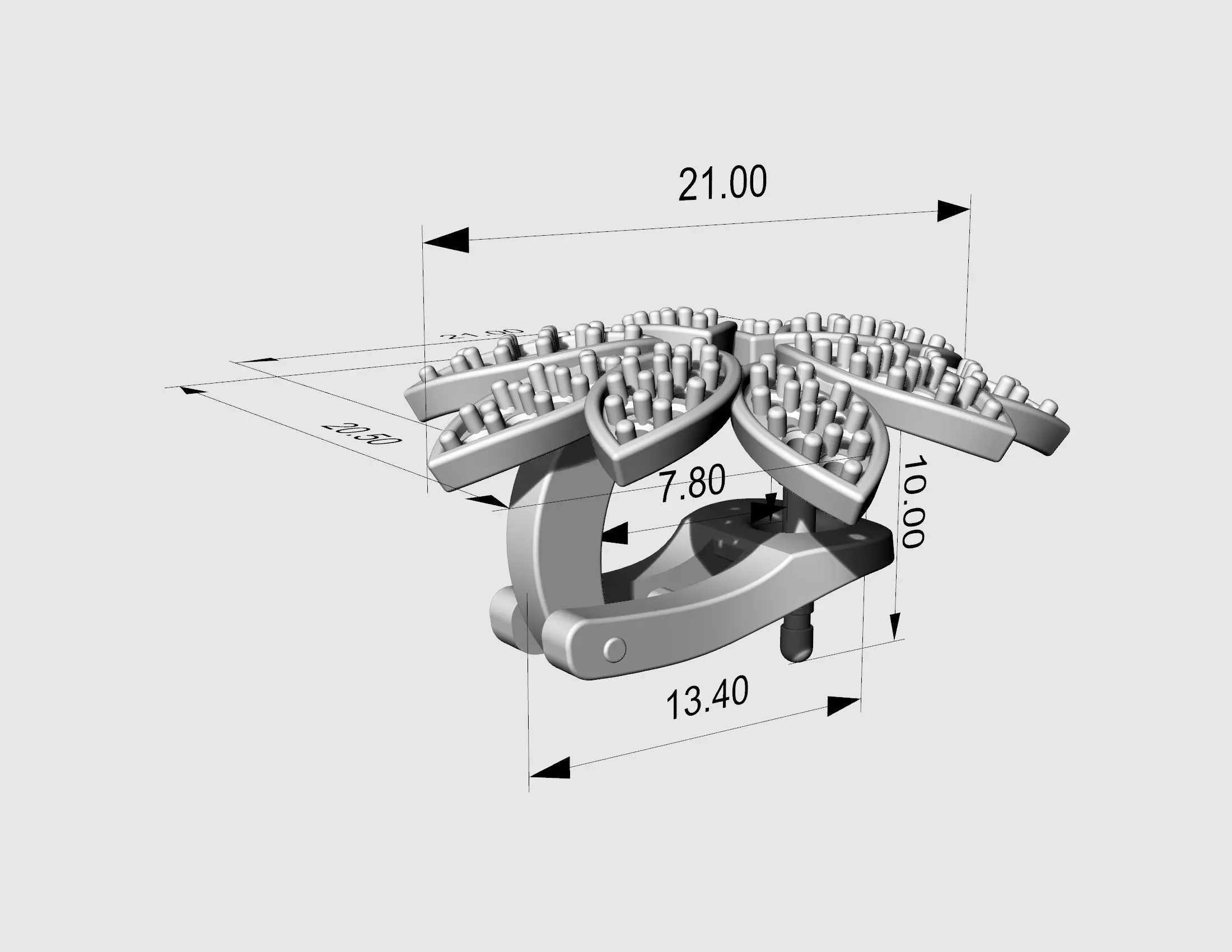 Rosita Earrings 3D print model_19