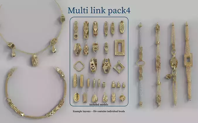  Chain gold -Multi-Link