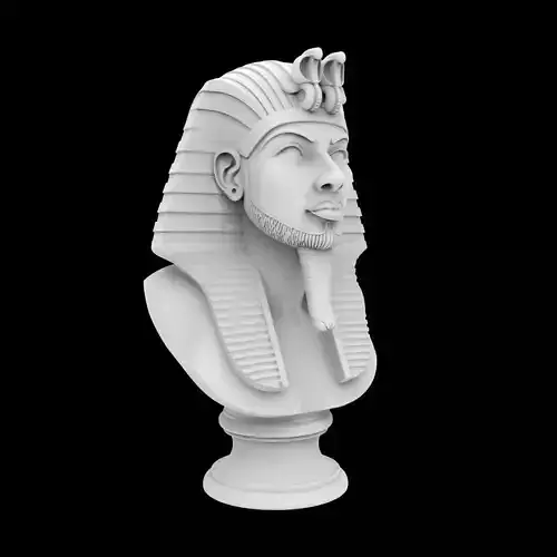 Royal Tutankhamun Sculpture Bust 3D Printable Model
