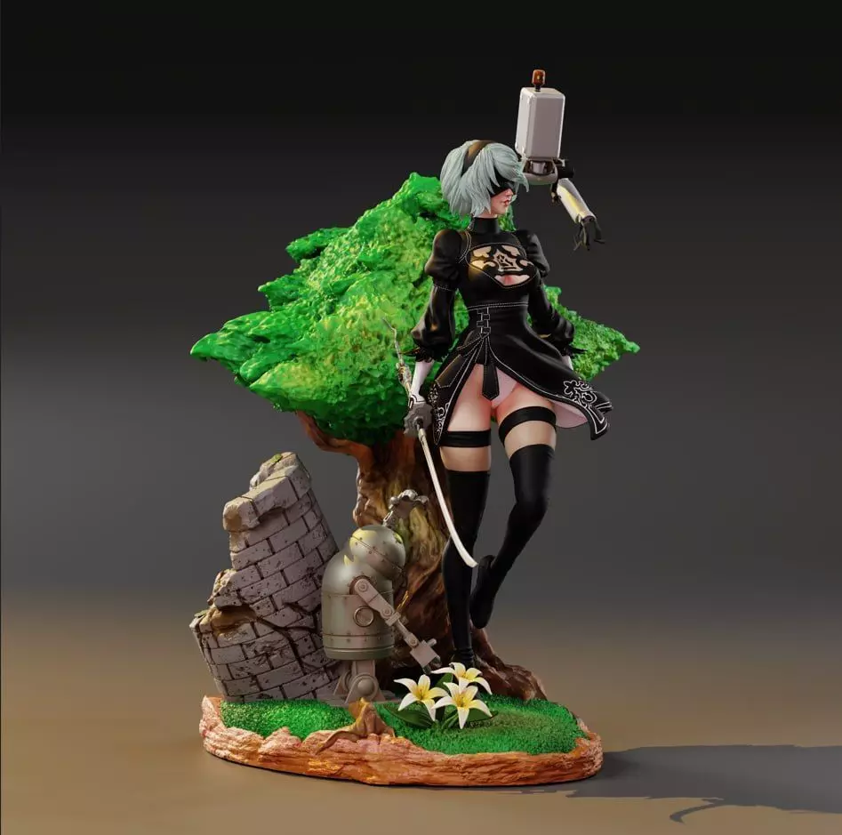 SakosigueArt 2B -3D Print Model STL 3D print model_3