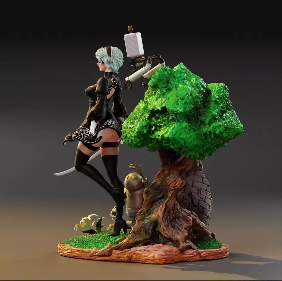 SakosigueArt 2B -3D Print Model STL 3D print model_1