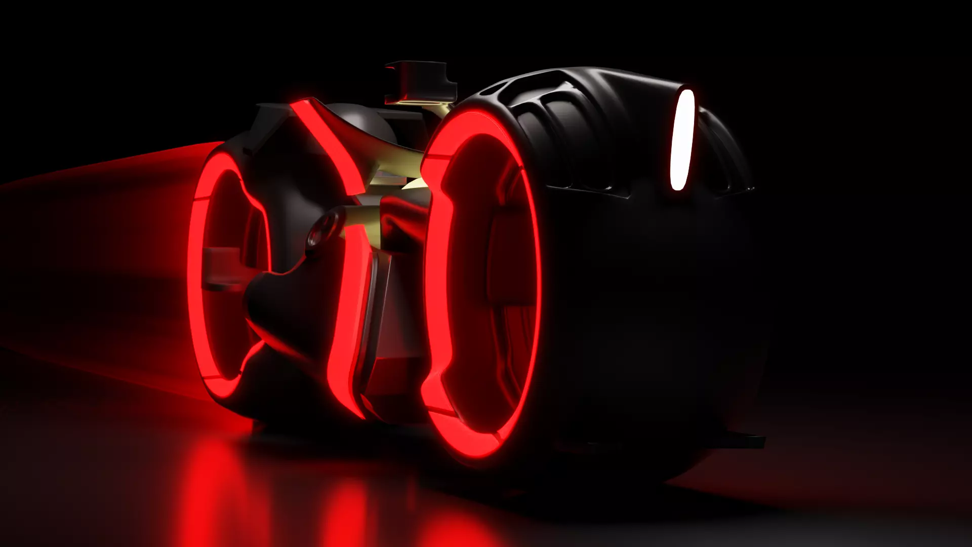 Futuristic Motorcycle 3D model_3