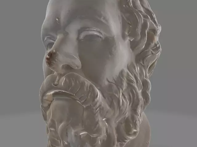 Socrates bust  3D print model_0