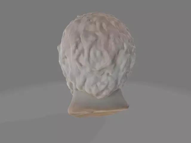 Socrates bust  3D print model_3