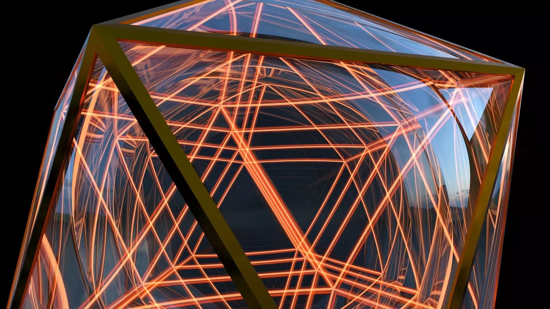 Prisma infinity Low-poly 3D model_3