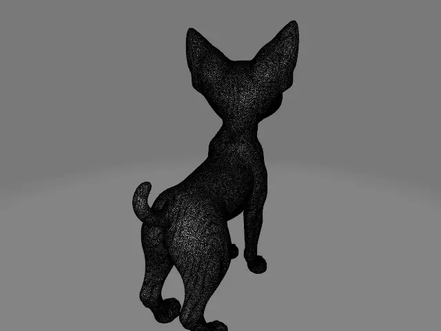 sphynx blue eyes 3D print model_2