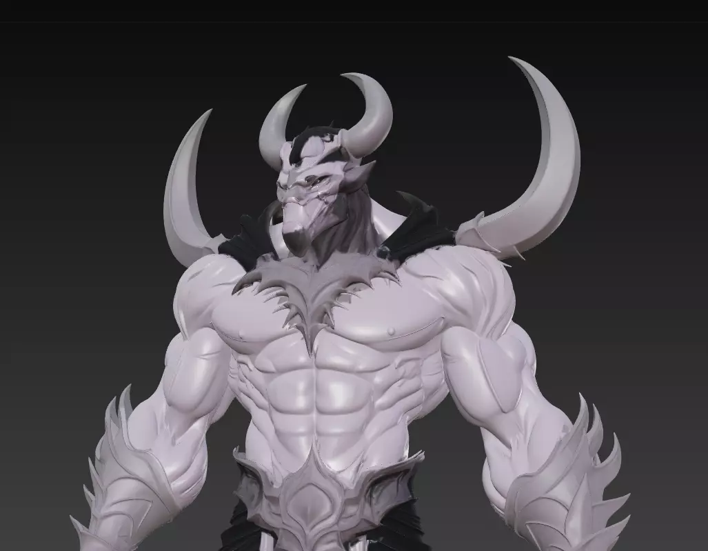 Darklord Asterion - Demonic Overlord 3D Model 3D print model_2