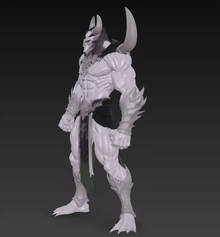 Darklord Asterion - Demonic Overlord 3D Model 3D print model_3
