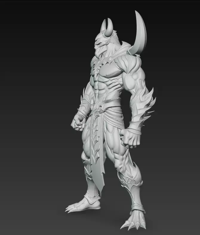 Darklord Asterion - Demonic Overlord 3D Model 3D print model_8