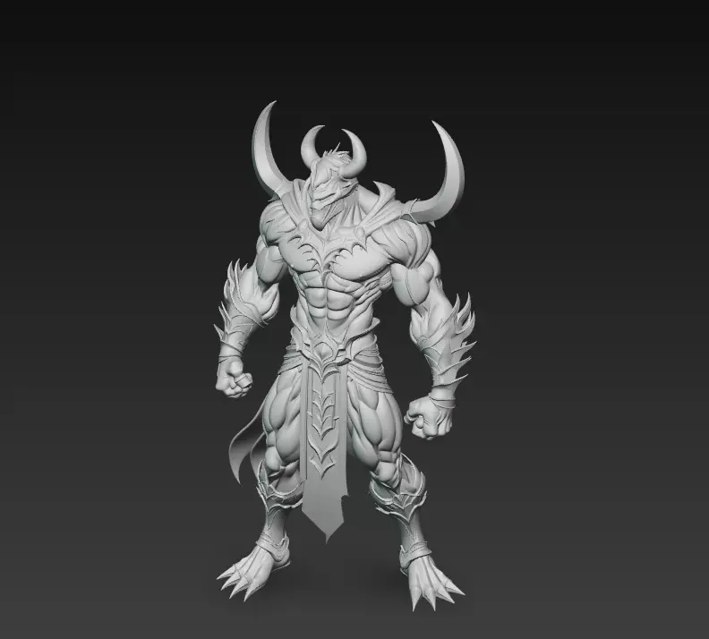 Darklord Asterion - Demonic Overlord 3D Model 3D print model_11