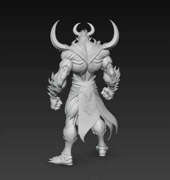 Darklord Asterion - Demonic Overlord 3D Model 3D print model_7