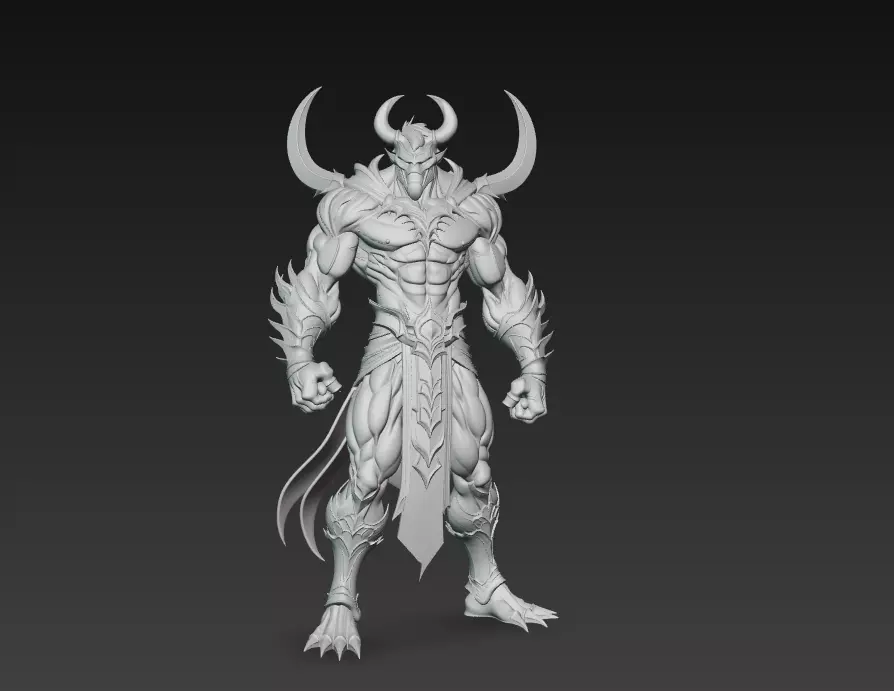 Darklord Asterion - Demonic Overlord 3D Model 3D print model_9