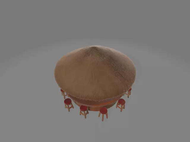 Tiki bar 3D print model_1