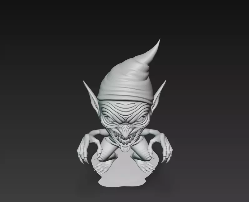 Night Goblin - Stylized Horror Creature 3D Model 3D print model_9