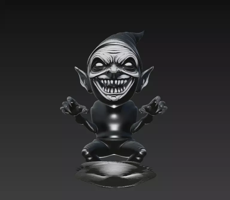 Night Goblin - Stylized Horror Creature 3D Model 3D print model_1