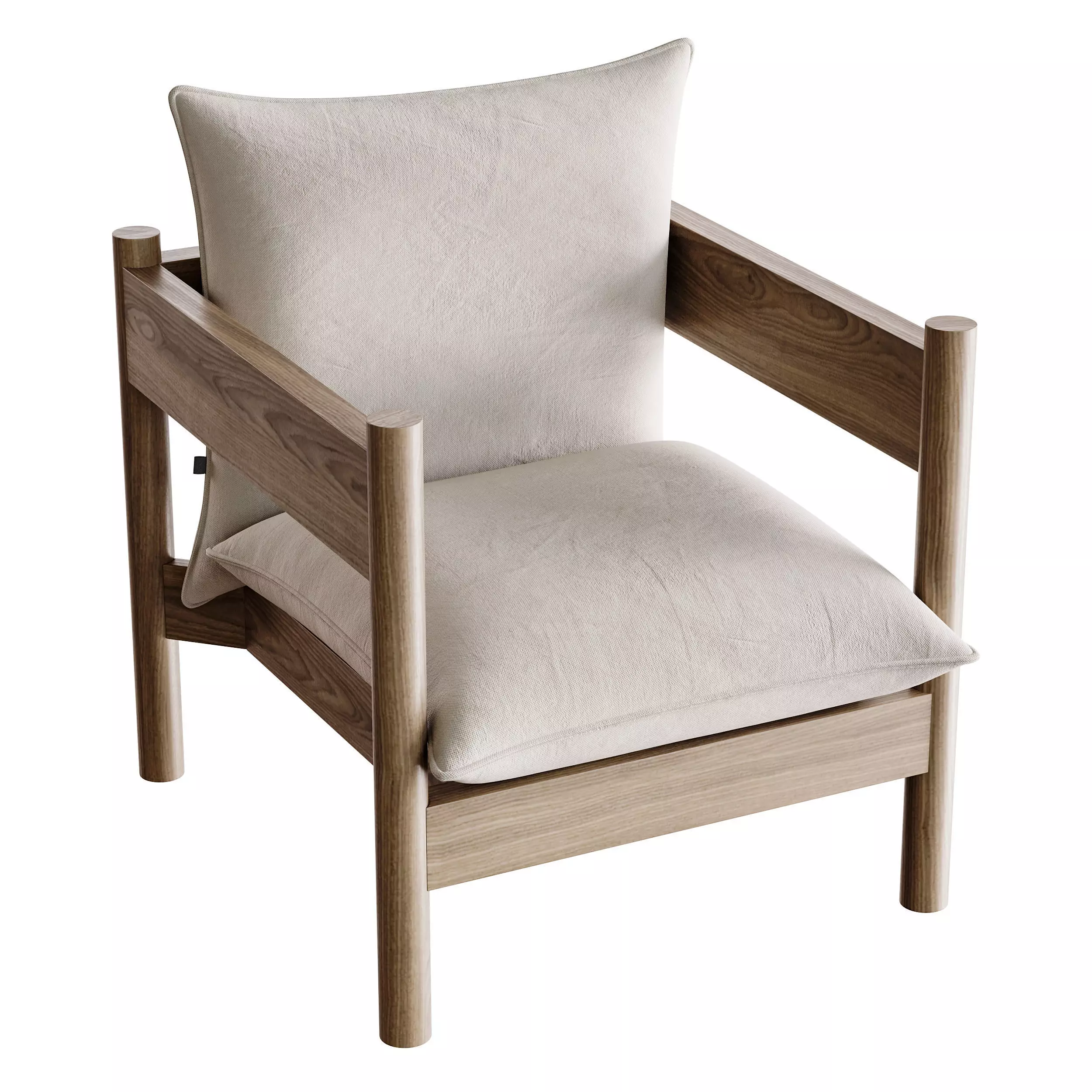 Arbour Club Armchair 3D model_4