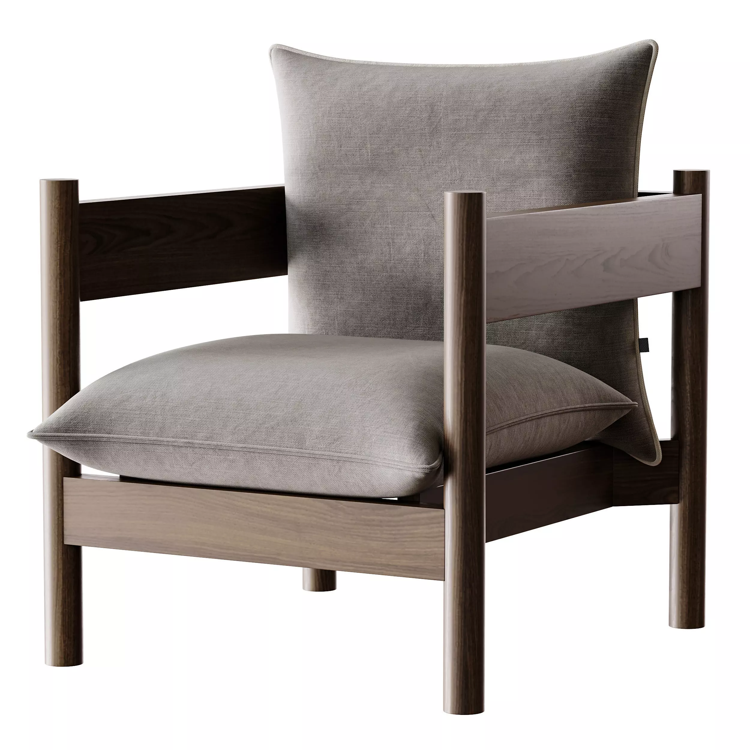 Arbour Club Armchair 3D model_6