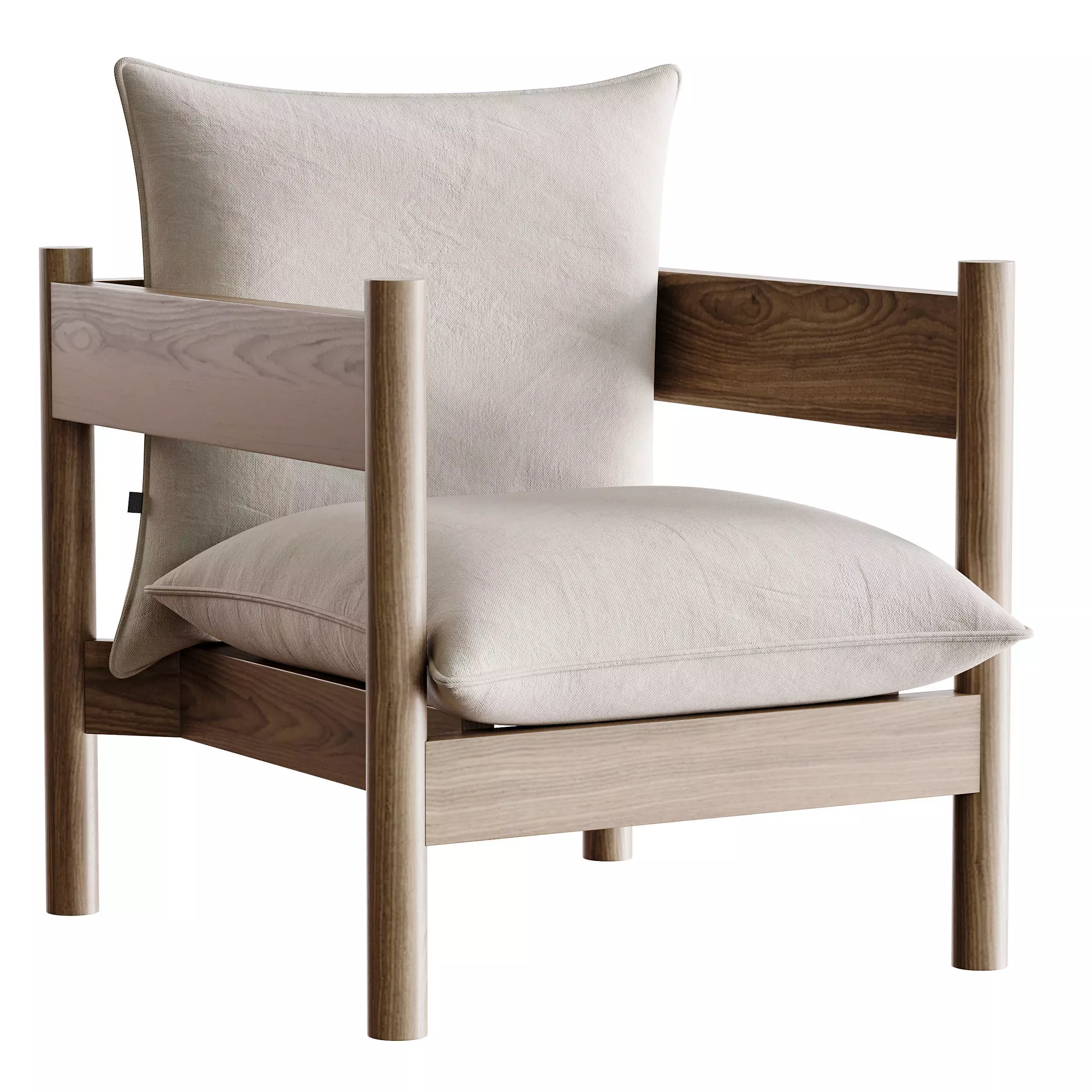 Arbour Club Armchair 3D model_8