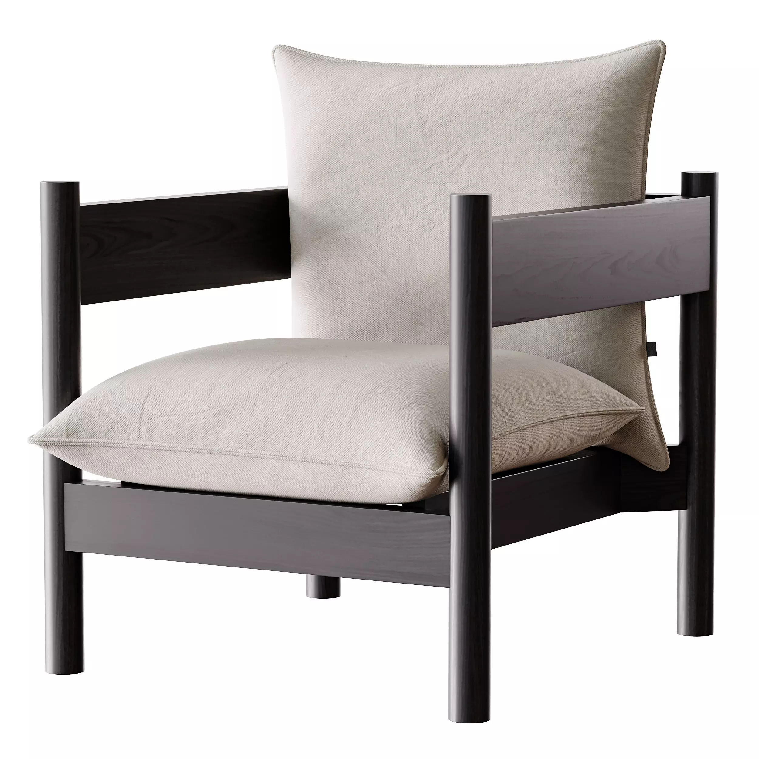 Arbour Club Armchair 3D model_7