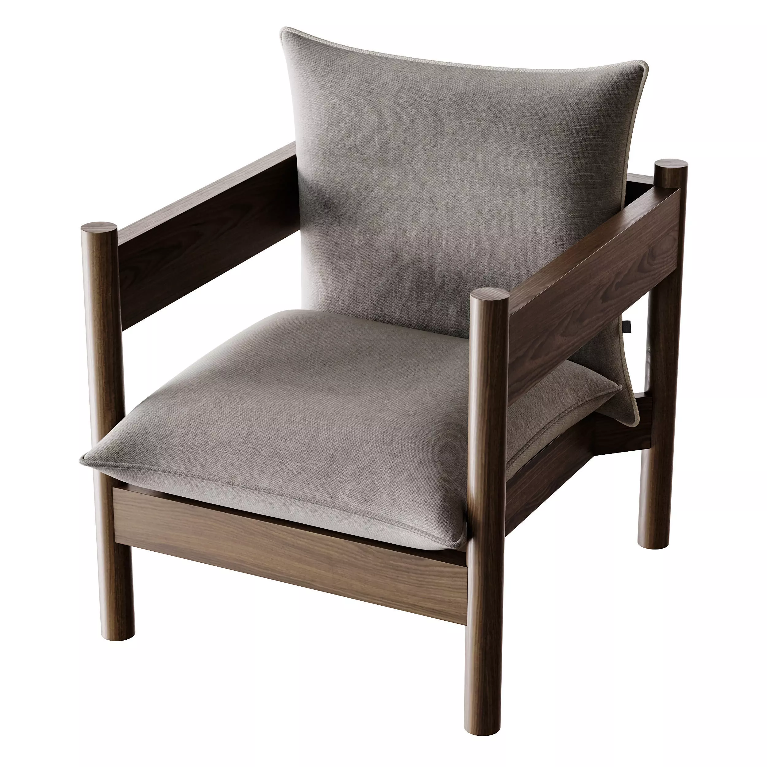 Arbour Club Armchair 3D model_3