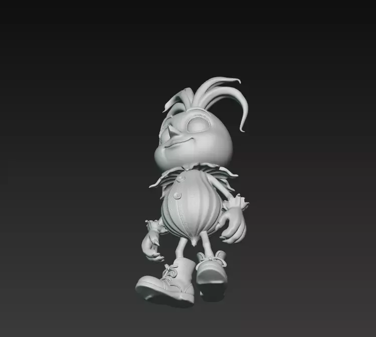 Pumpkin Sprout - Stylized Fantasy Plant Creature 3D print model_9