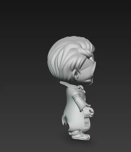 Cute Skeleton Boy - Halloween Figurine 3D Model 3D print model_7