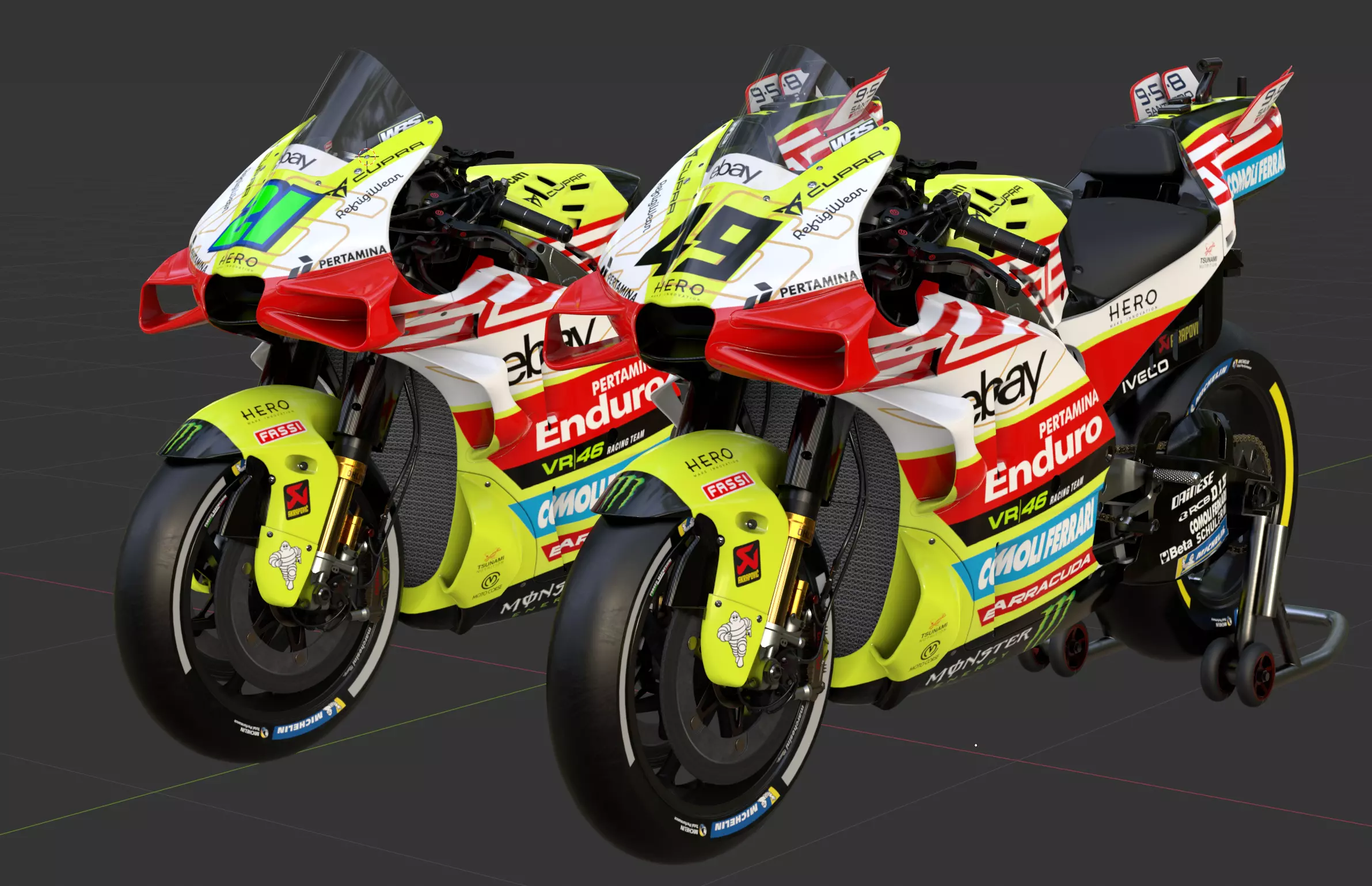 MotoGP Ducati Desmosedici GP - 2025 Mandalika Special Livery 3D model_39