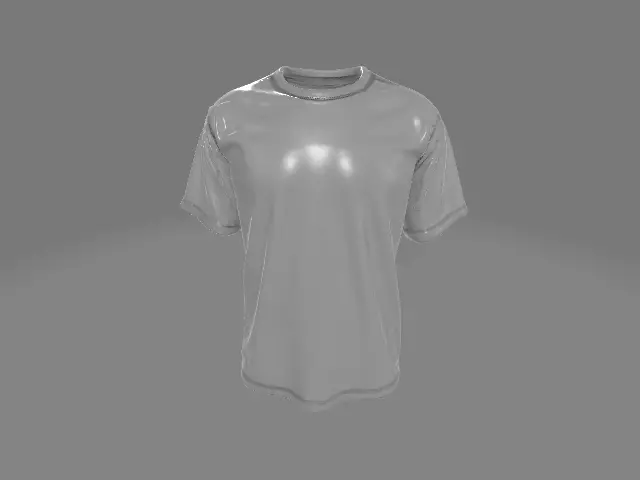 Oversize T-shirt 3D print model_4