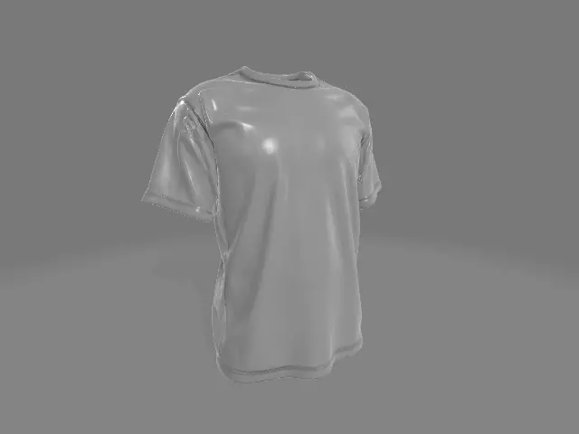 Oversize T-shirt 3D print model_0