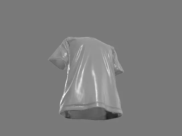 Oversize T-shirt 3D print model_3