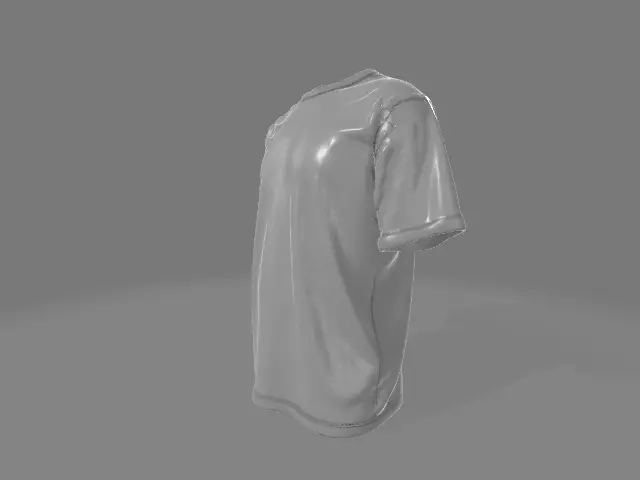 Oversize T-shirt 3D print model_1