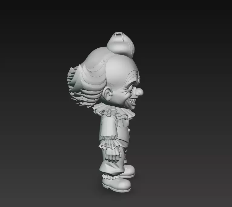 Creepy Clown - Halloween Horror 3D Model 3D print model_8