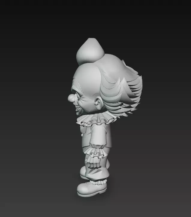 Creepy Clown - Halloween Horror 3D Model 3D print model_9