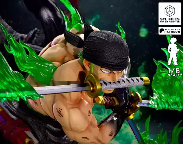 Roronoa Zoro Pirate Hunter ONE PIECE 3D print model