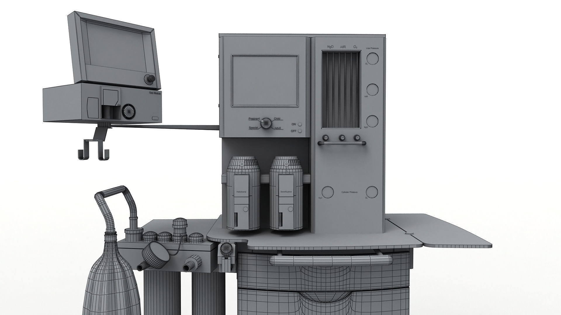 Medical Anesthesia Machine 3D model | CGTrader