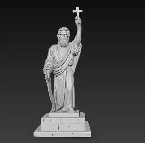 Saint Elias Statue 3D Print Model