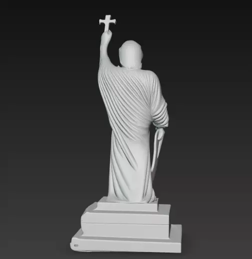 Saint Elias Statue 3D Print Model 3D print model_1