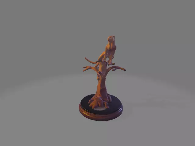 2 wild cat figure 3D print model_7