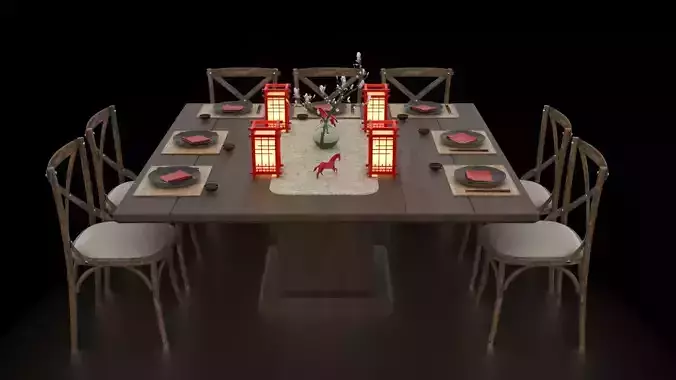 Table japan decoration