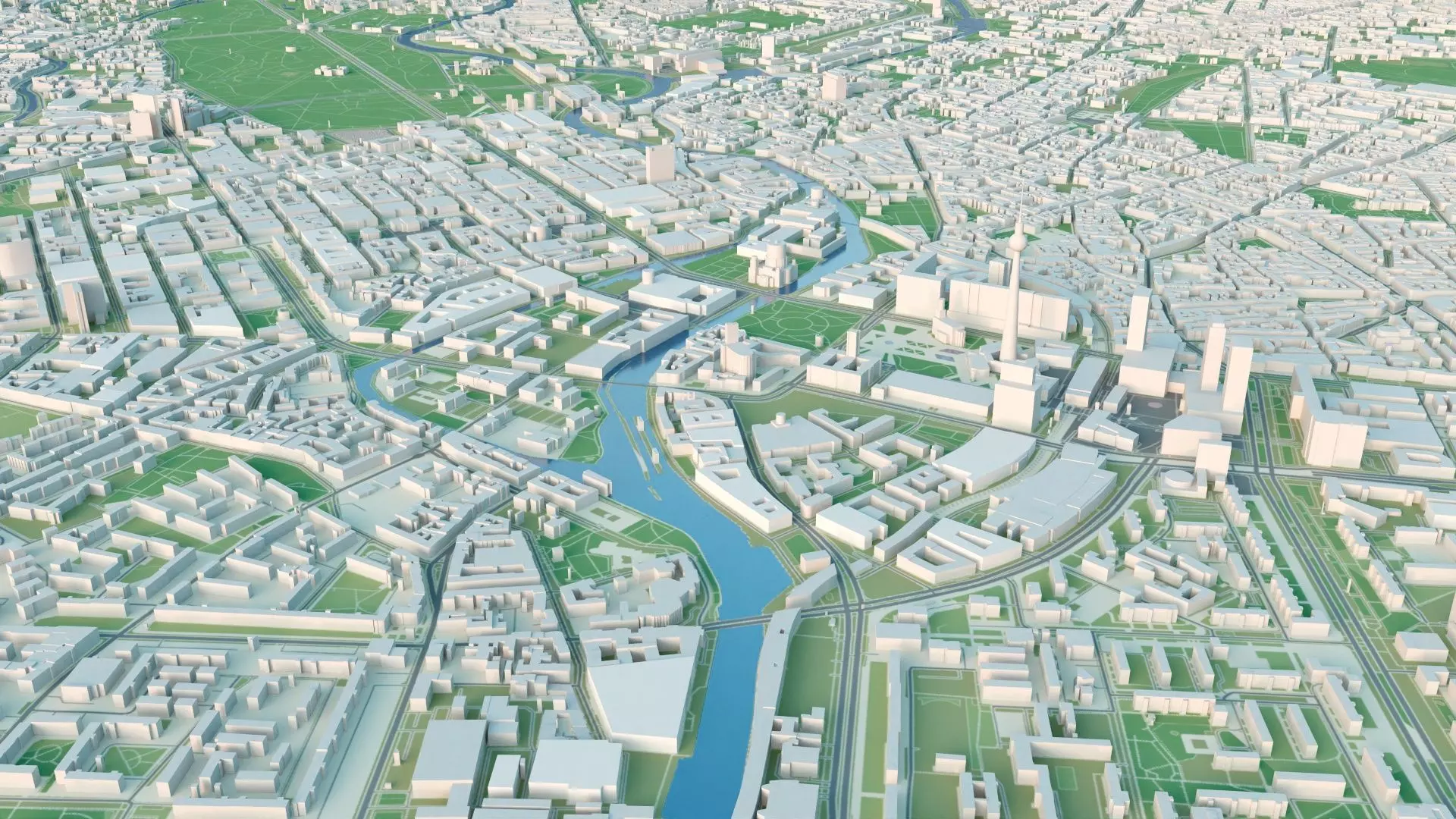 Berlin City in Germany 3D model_3