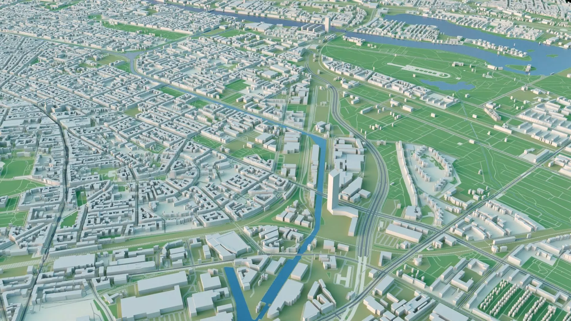 Berlin City in Germany 3D model_7
