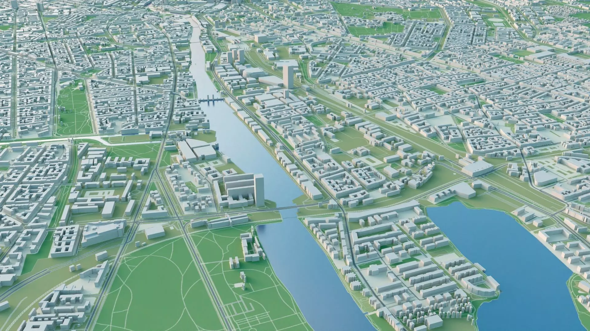 Berlin City in Germany 3D model_5