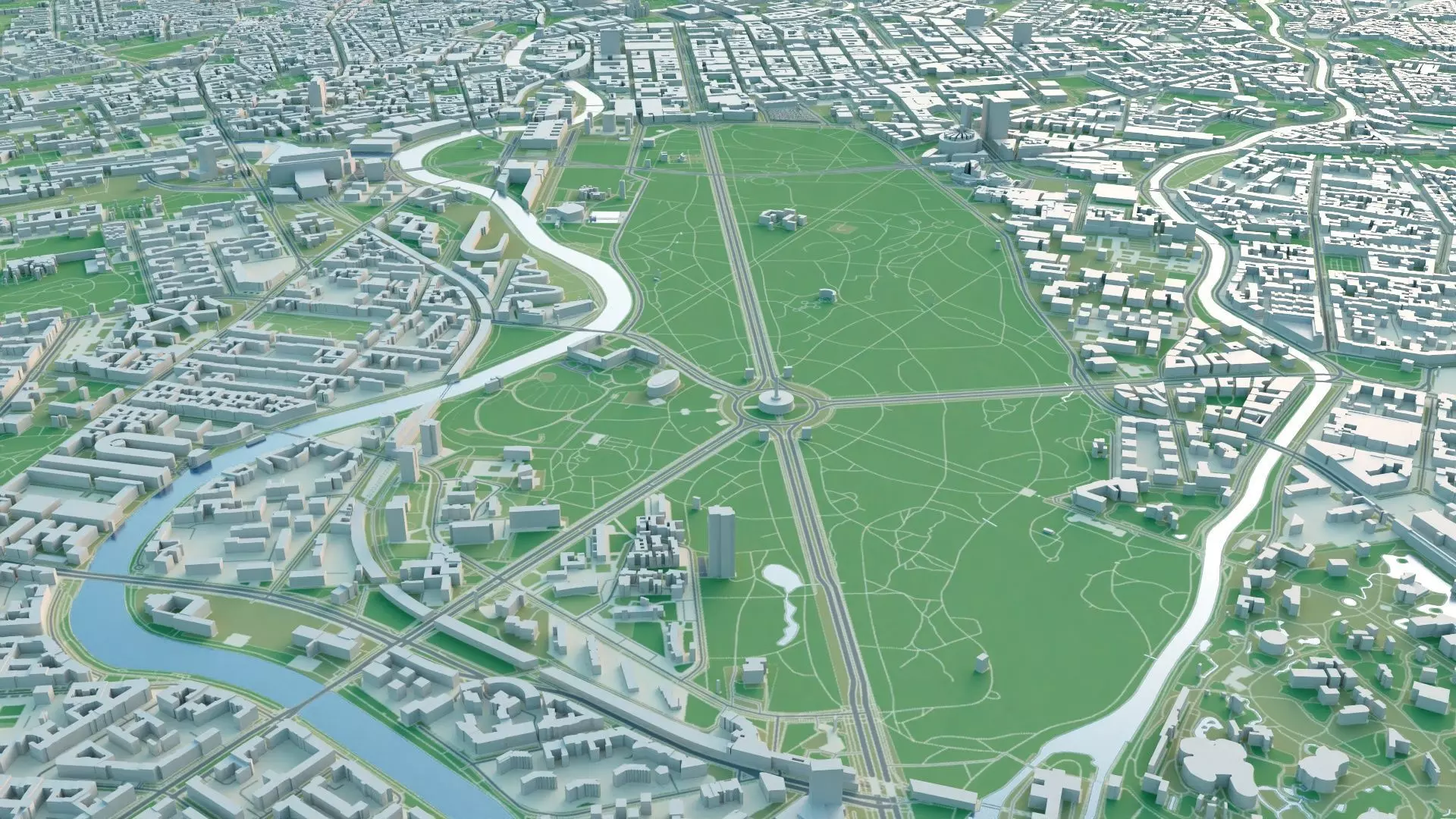 Berlin City in Germany 3D model_10